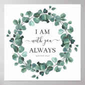Ich bin mit dir immer Christlich sehr rustikal Poster (Vorne)