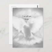 Ich bin mit dir immer Vers mit Dove Postkarte (Vorne/Hinten)