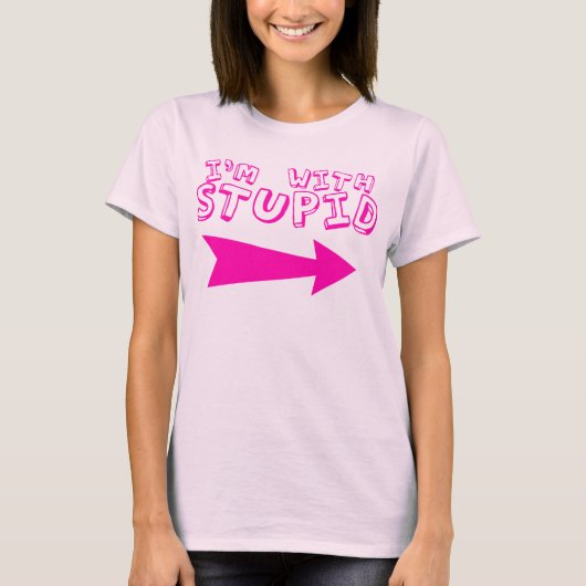 Ich bin MIT DUMMEM T-Shirt (Vorderseite)
