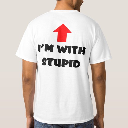 Ich bin MIT DUMMEM T-Shirt (Rückseite)