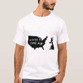 Ich bin mit dummem - USA verbindet Großbritannien T-Shirt (Vorderseite)