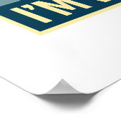 Ich bin mit einem Hügelposter - - Poster (Ecke)