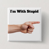 Ich bin mit einem starren Knopf Button (Vorderseite)