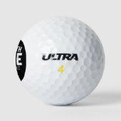 Ich bin mit einer schönen, passenden Weihnachtsfam Golfball (Logo)
