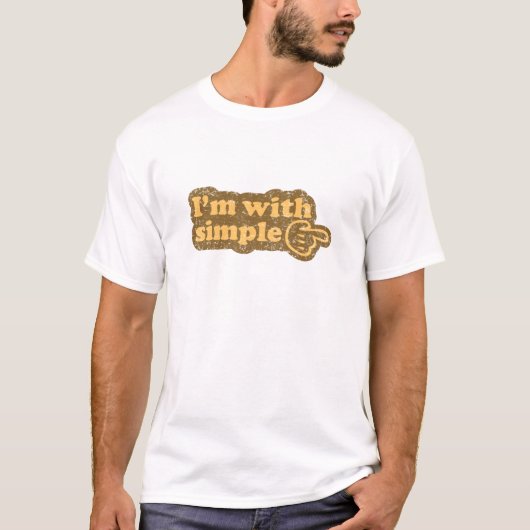 Ich bin mit einfachem T-Shirt (Vorderseite)