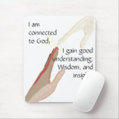 Ich bin mit Gott verbunden; ich bekomme gute.. Mou Mousepad (Mit Mouse)