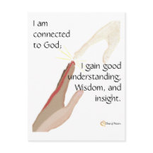 Ich bin mit Gott verbunden; ich bekomme gute.. Pos