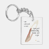 Ich bin mit Gott verbunden; ich bekomme gute.. Sch Schlüsselanhänger (Vorderseite links)