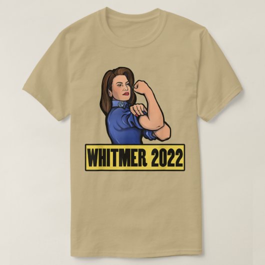Ich bin mit Gretchen Whitmer für Gouverneur 2022 T-Shirt (Design vorne)