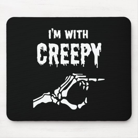 Ich bin mit gruseligen Skeleton Hand Halloween Mousepad (Vorne)