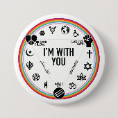 Ich bin mit Ihnen Aktivistengang. Erträge zum Button (Vorderseite)