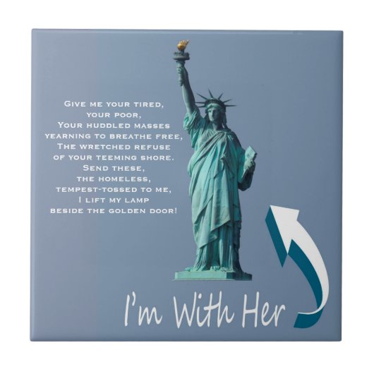 Ich bin mit ihr! fliese (Vorderseite)