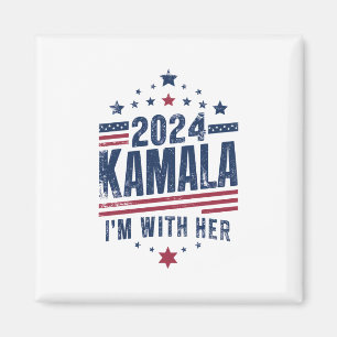 Ich bin mit ihr Kamala Wähle 2024 Kamala-Harris Magnet