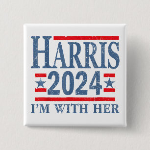 Ich bin mit ihr Kamala Wähle 2024 Präsidentin Kama Button