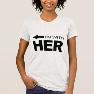 Ich bin mit ihr (links) T-Shirt