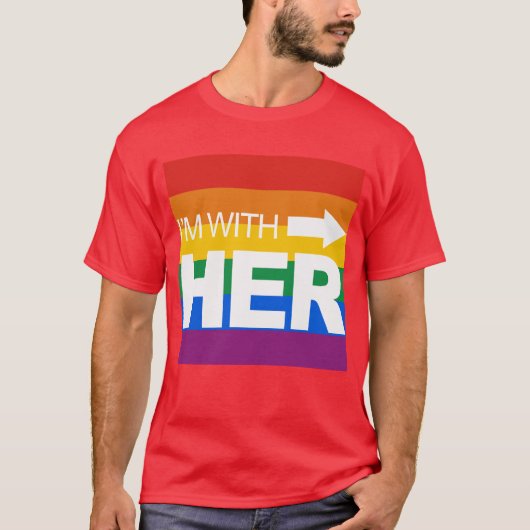 Ich bin mit ihr (recht) - .png T-Shirt (Vorderseite)