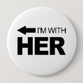 Ich bin mit ihr (verlassen) button (Vorderseite)