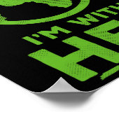 Ich bin mit ihrem Earth Shirt Environment Awarenes Poster (Ecke)