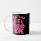 Ich bin mit ihrer Hoffnung Kamala Harris 2024 Brus Kaffeetasse (Links)