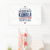 Ich bin mit ihrer Kamala-Abstimmung für 2024 Kamal Banner (Insitu)