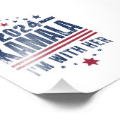 Ich bin mit ihrer Kamala-Abstimmung für 2024 Kamal Fotodruck (Ecke)