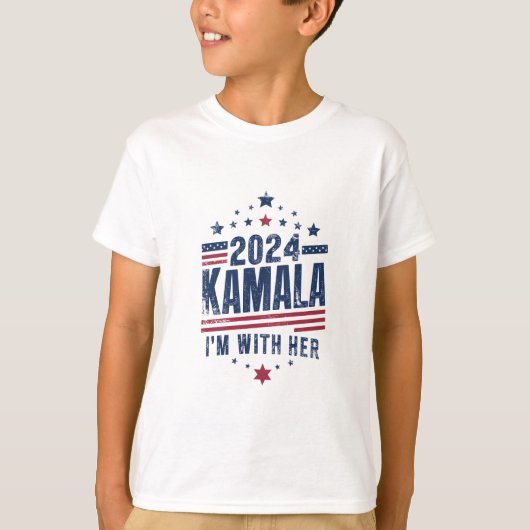 Ich bin mit ihrer Kamala-Abstimmung für 2024 Kamal T-Shirt (Vorderseite)