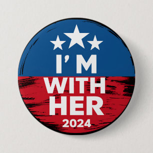 Ich bin mit ihrer Kamala-Abstimmung für den Präsid Button
