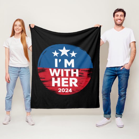 Ich bin mit ihrer Kamala-Abstimmung für den Präsid Fleecedecke (Beispiel)