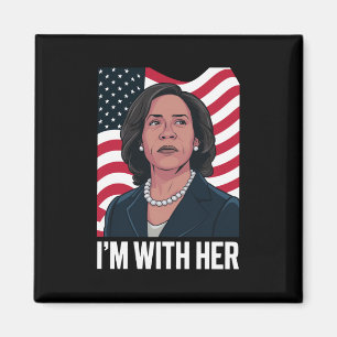 Ich bin mit ihrer Kamala-Abstimmung für den Präsid Magnet