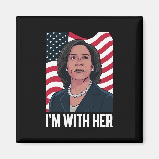 Ich bin mit ihrer Kamala-Abstimmung für den Präsid Magnet (Vorne)