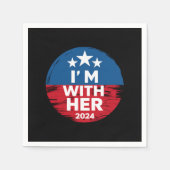 Ich bin mit ihrer Kamala-Abstimmung für den Präsid Serviette (Vorderseite)