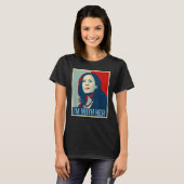 Ich bin mit ihrer Kamala Harris für Präsident 2024 T-Shirt (Vorne ganz)