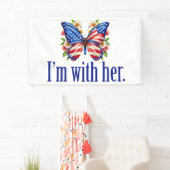 Ich bin mit ihrer Kamala Harris für Präsident Butt Banner (Insitu)