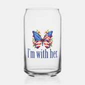 Ich bin mit ihrer Kamala Harris für Präsident Butt Dosenglas (Vorderseite)