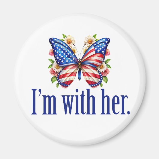 Ich bin mit ihrer Kamala Harris für Präsident Butt Magnet (Vorne)