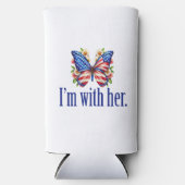 Ich bin mit ihrer Kamala Harris für Präsident Butt Selters Dosenkühler (Vorderseite)