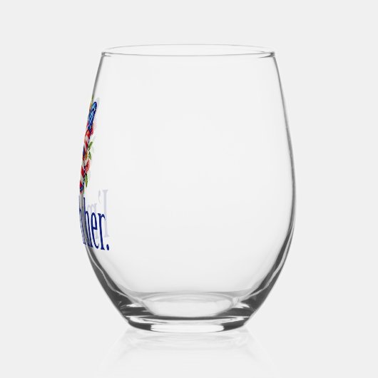 Ich bin mit ihrer Kamala Harris für Präsident Butt Weinglas Ohne Stiel (Links)