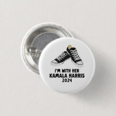 Ich bin mit ihrer Kamala Harris Unterstützung Kama Button (Vorne & Hinten)
