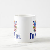 Ich bin mit ihrer Niedlichen Kamala Harris Butterf Kaffeetasse (Mittel)