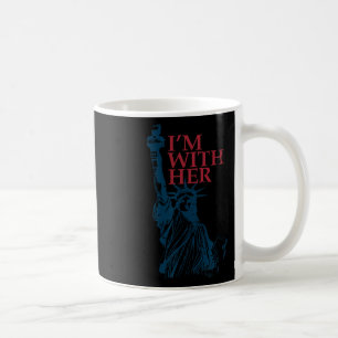Ich bin mit ihrer Statue der Lady Liberty Kamala H Kaffeetasse