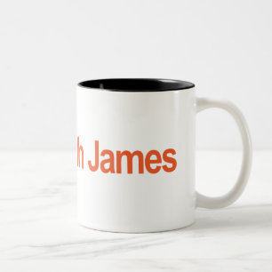 Ich bin mit James einverstanden Zweifarbige Tasse