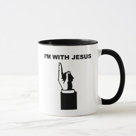 Ich bin mit Jesus Tasse (Rechts)