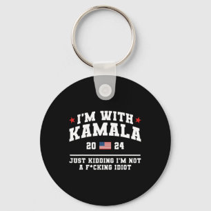 Ich bin mit Kamala, der einfach die lustige Wahl D Schlüsselanhänger