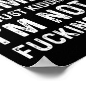 Ich bin mit Kamala, der mich einfach knuddelt, ich Poster (Ecke)