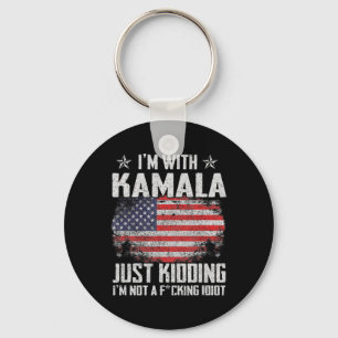 Ich bin mit Kamala, die nicht Idiot Flag Ele Schlüsselanhänger