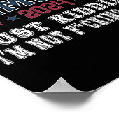 Ich bin mit Kamala einfach kidding nicht Idiot Ret Poster (Ecke)