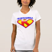 Ich bin mit Kamala Emblem T - Shirt (Vorderseite)