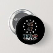 Ich bin mit Kamala nur kidding nicht Idiot 2 Seite Button (Vorne & Hinten)