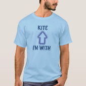 ICH BIN MIT KITE T-Shirt (Vorderseite)
