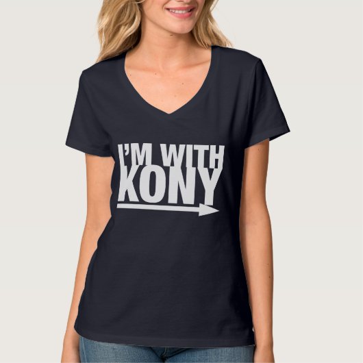 Ich bin MIT KONY T - Shirt (Vorderseite)